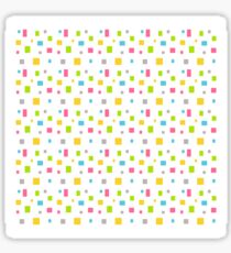 Color round cubes background Sticker