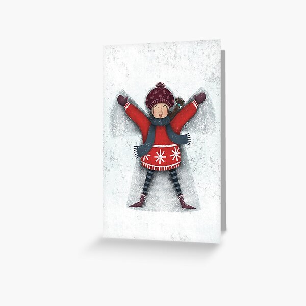 Snow Angel Greeting Card