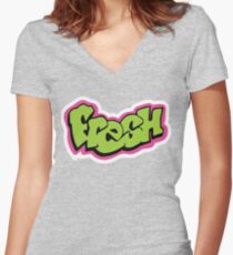 Fresh Women's Fitted V-Neck T-Shirt