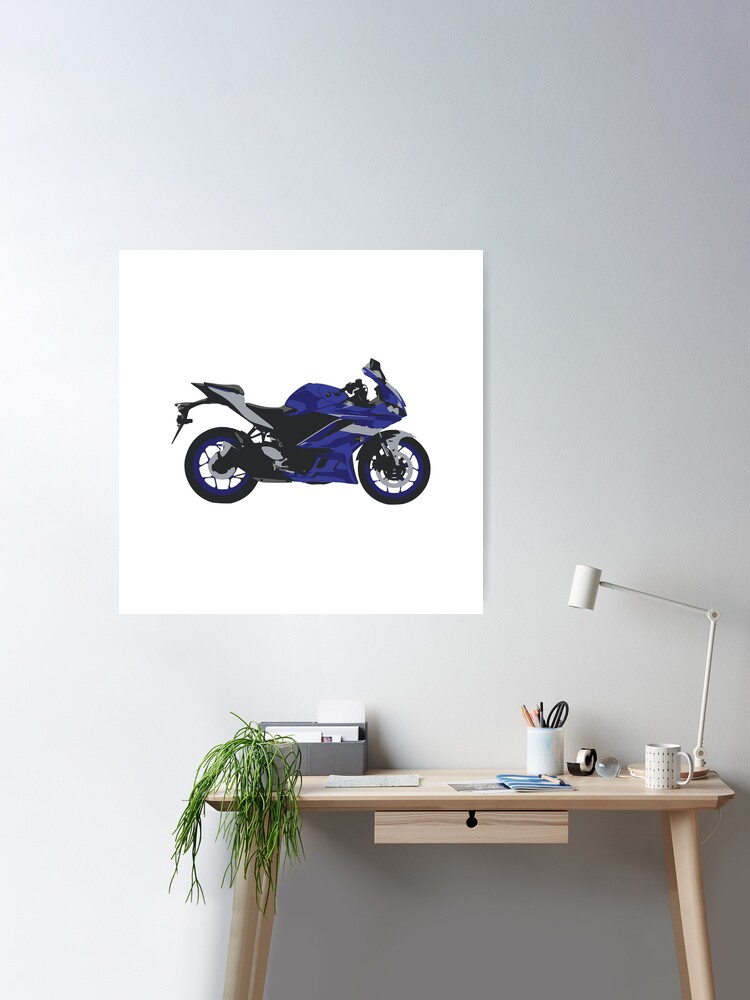Yamaha YZF R6 motorcycle Block Giant Wall Art Poster