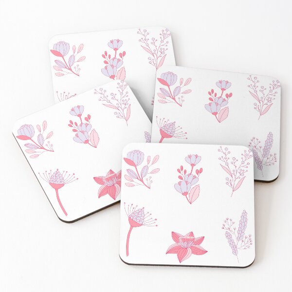 Item preview, Neon Pastel Minimalist Flowers - sticker pack designed and sold by Clickforyous.