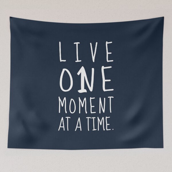 Item preview, Live One Moment At a Time Inspirational Quote designed and sold by Sour Soul.