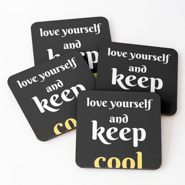 Item preview, love yourself and keep cool designed and sold by chigara.