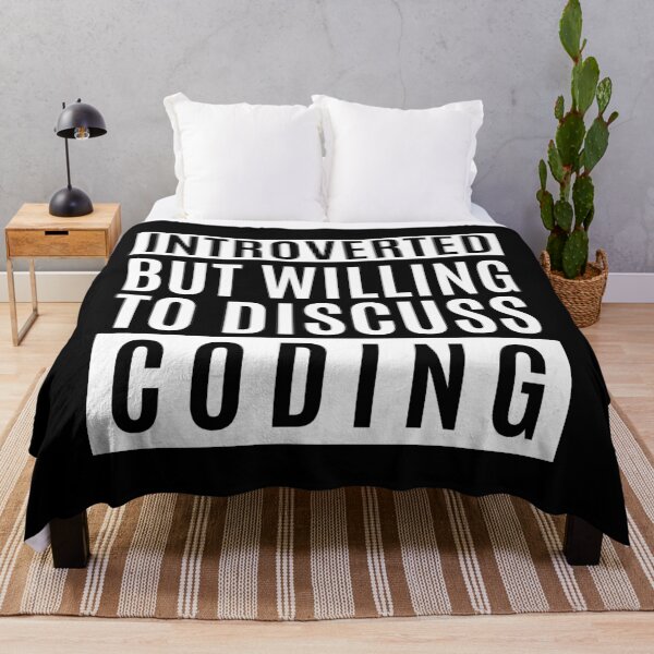 Item preview, Introverted But Willing To Discuss Coding designed and sold by m95sim.