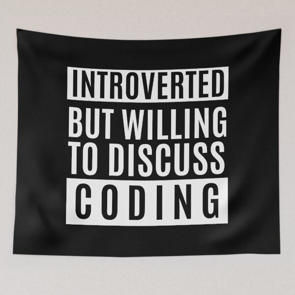 Item preview, Introverted But Willing To Discuss Coding designed and sold by m95sim.