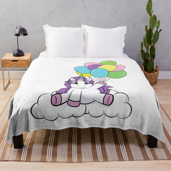 Item preview, Cute Unicorn holding Balloons designed and sold by EverythingKawai.