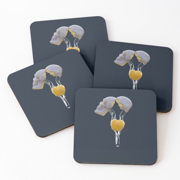 Item preview, egg yolk pours out of the skull designed and sold by Mike Kiev art.