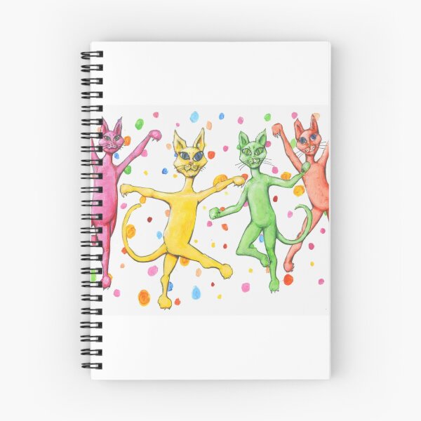 Item preview, Four Dancing Cats designed and sold by sneakycows.