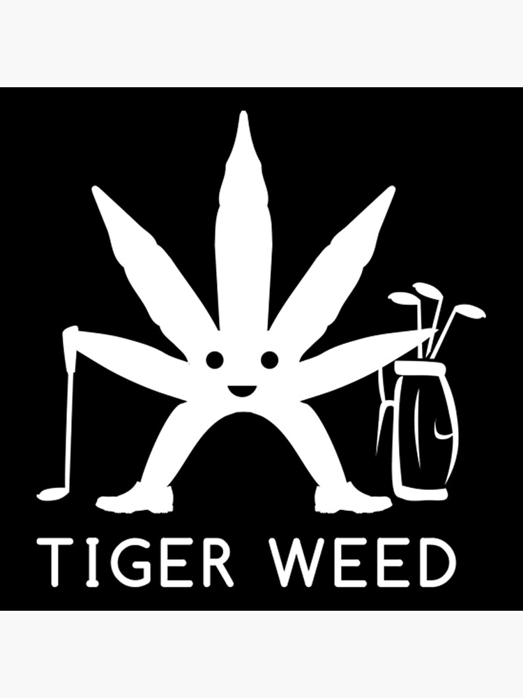 Carte De Vœux Drole De Marijuana Tiger Weed Gift Marijuana Par Nikkidesaeger Redbubble