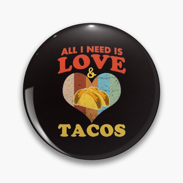 Item preview, All I Need Is Love And Tacos - Funny Tacos Retro Heart Gift  designed and sold by leo121687.
