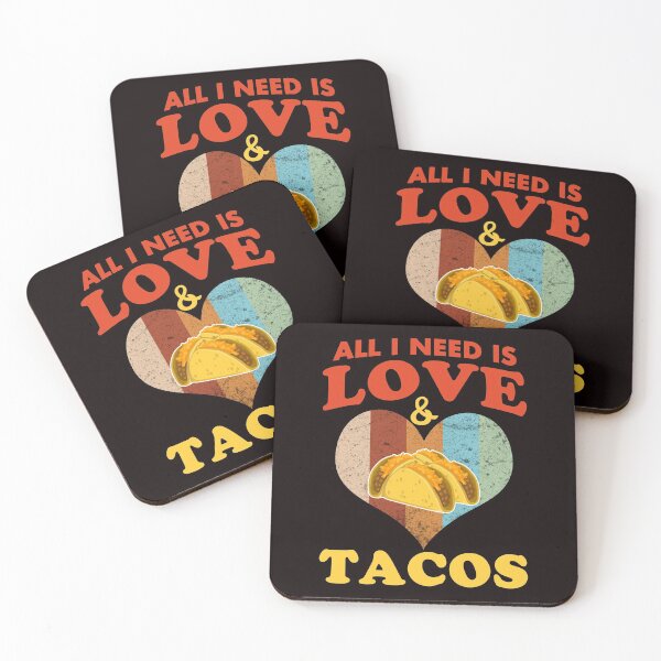 Item preview, All I Need Is Love And Tacos - Funny Tacos Retro Heart Gift  designed and sold by leo121687.
