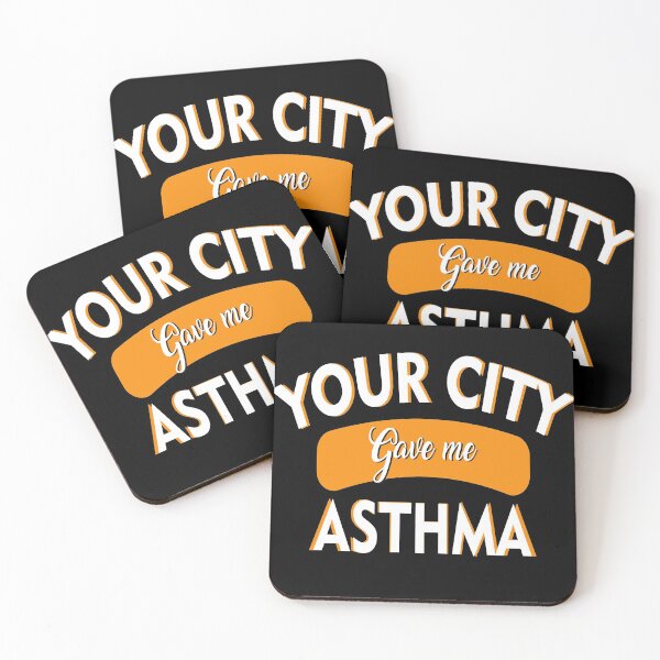 Item preview, Your city gave me asthma, best merchandise and home decors for asthmatics designed and sold by DBkaushal.