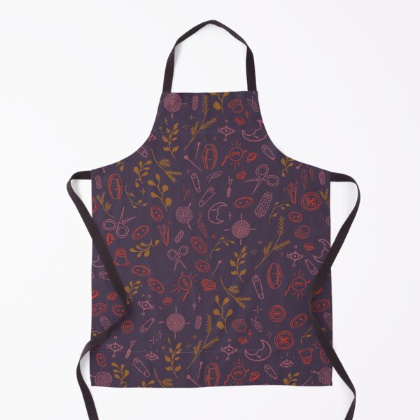 Item preview, Sewing witch pattern in warm purple designed and sold by camertone.