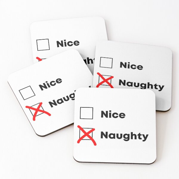 Item preview, Naughty Santa Checklist designed and sold by flyrocket.