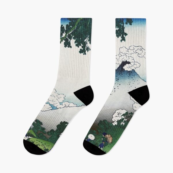Item preview, Mishima Pass in Kai Province by Katsushika Hokusai designed and sold by Takeda-art.