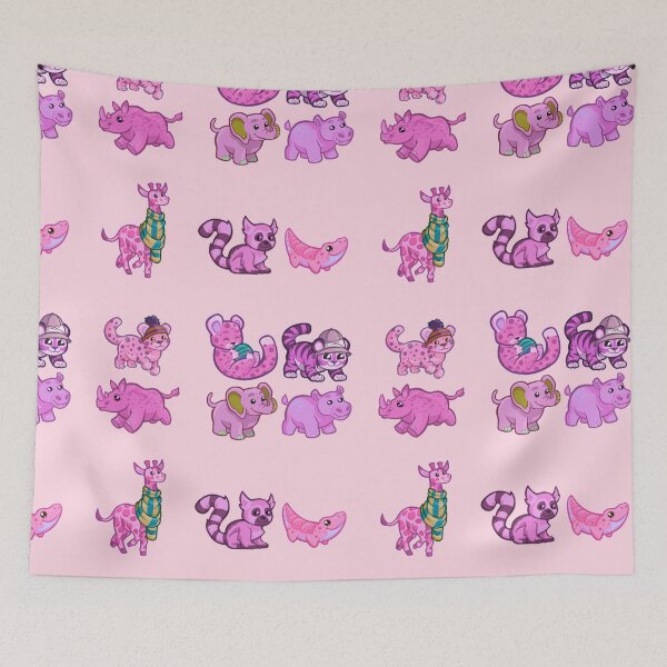 Item preview, Hot Pink Mixed Zoo Animals Variety Pack designed and sold by everything4eva.