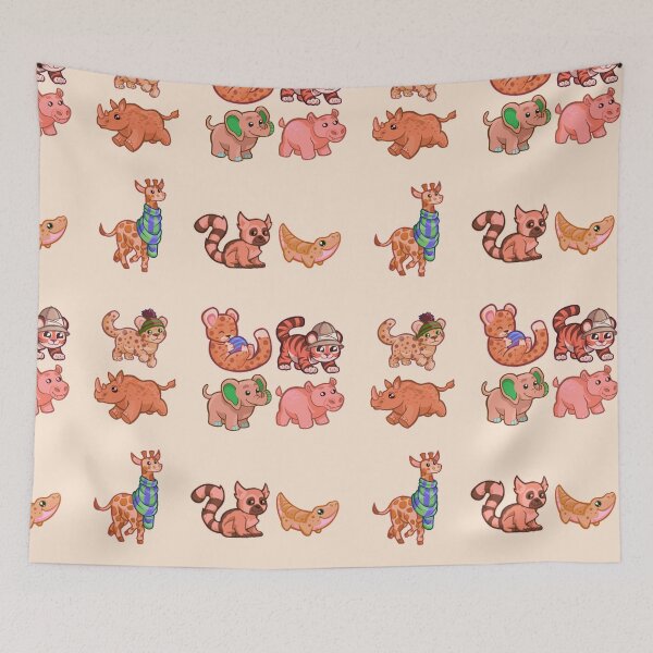 Item preview, Orange Mixed Zoo Animals Variety Pack designed and sold by everything4eva.
