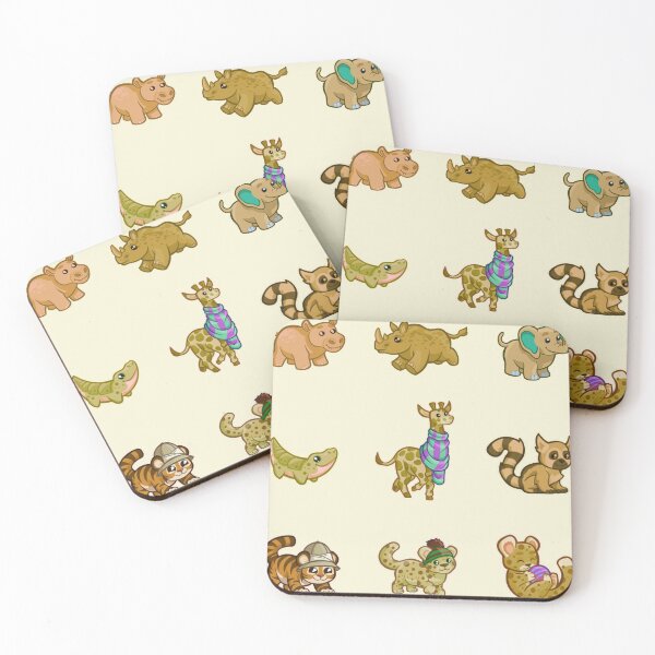 Item preview, Yellow Mixed Zoo Animals Variety Pack designed and sold by everything4eva.