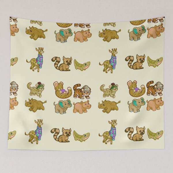 Item preview, Yellow Mixed Zoo Animals Variety Pack designed and sold by everything4eva.