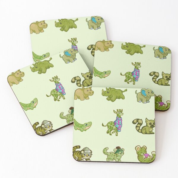 Item preview, Lime Green Mixed Zoo Animals Variety Pack designed and sold by everything4eva.
