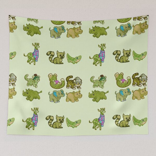 Item preview, Lime Green Mixed Zoo Animals Variety Pack designed and sold by everything4eva.