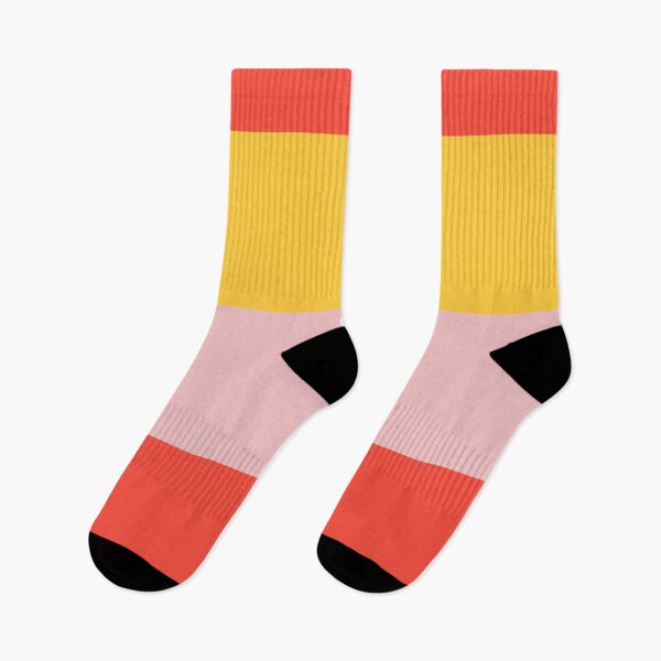 Item preview, Yellow Pink and Red Sunset Color Block designed and sold by Playful Pixel Designs.