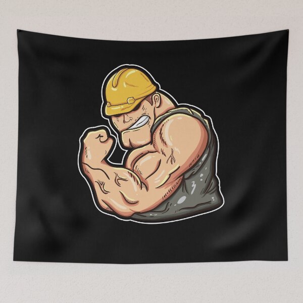 Item preview, Muscled Worker designed and sold by EverythingKawai.