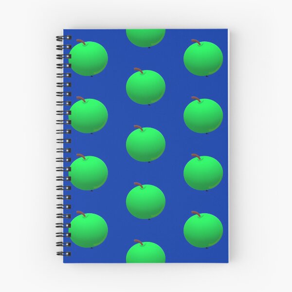 Item preview, green apples blue background designed and sold by miaterinka.