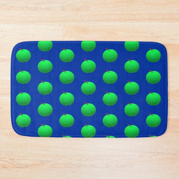 Item preview, green apples blue background designed and sold by miaterinka.