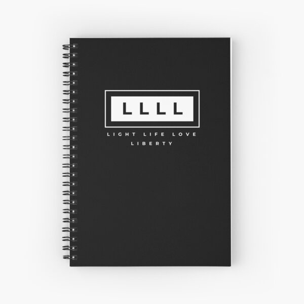 Light, Life, Love, Liberty Spiral Notebook