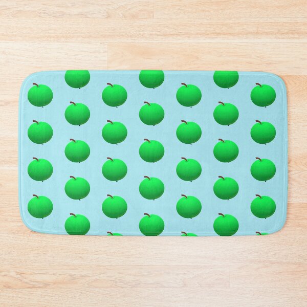 Item preview,  green apples blue background designed and sold by miaterinka.
