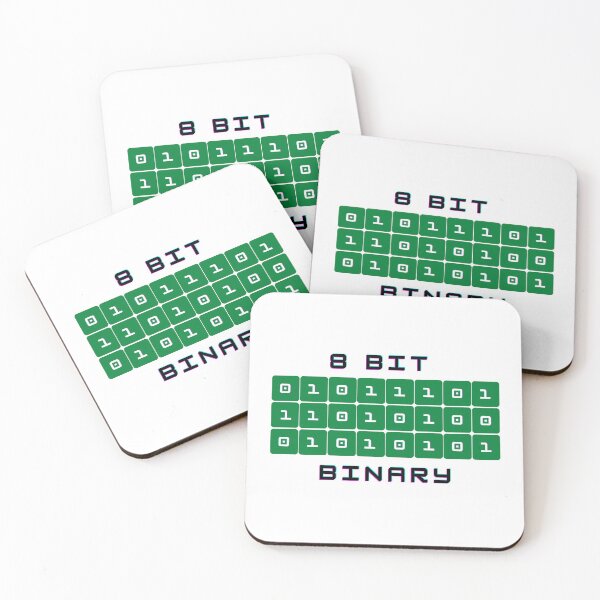 Item preview, 8 Bit Binary Black-font designed and sold by Hilldesigner.