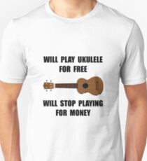 Ukulele Playing Unisex T-Shirt