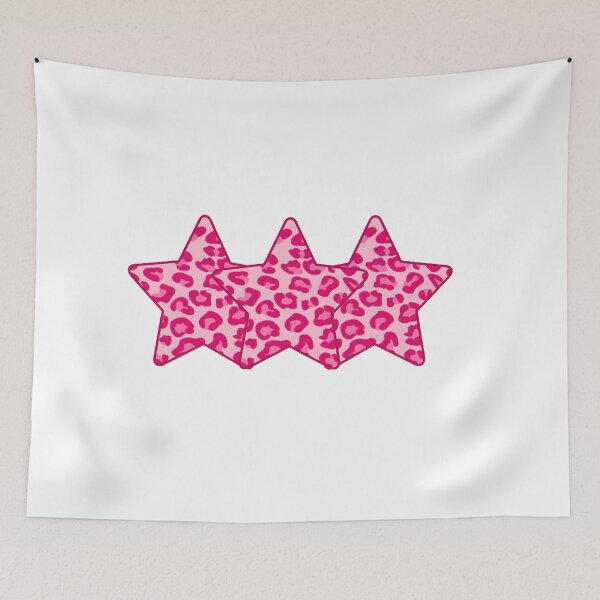 Item preview, pink cheetah print 3 layered star designed and sold by stickersbyro ☆.