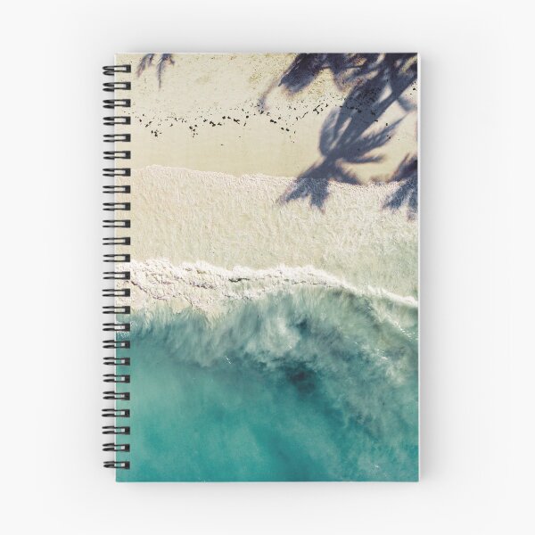 Item preview, White Sand Beach Calm Ocean Waves Silhouette Palm Trees designed and sold by henrymencia.