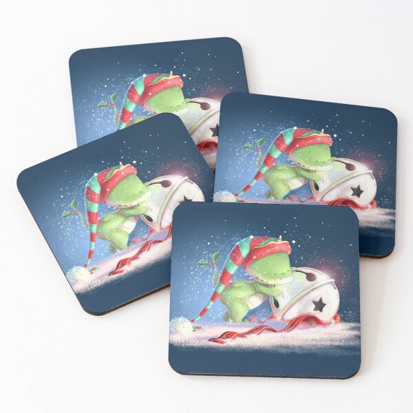 Item preview, Dragon with Christmas bell designed and sold by leehollandart.