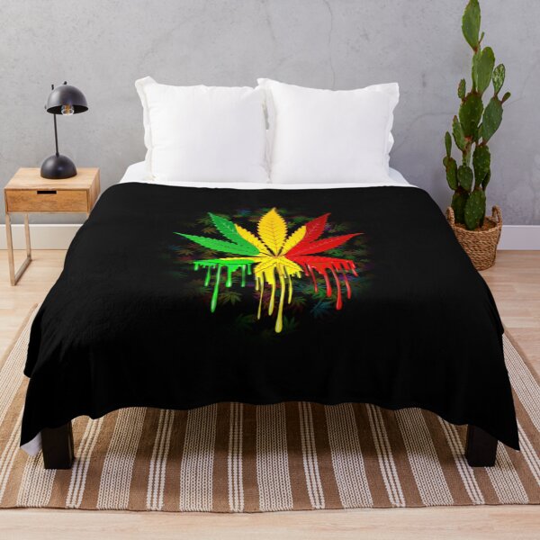 Item preview, Marijuana Leaf Rasta Colors Dripping Paint Cool designed and sold by Nikkidesaeger.