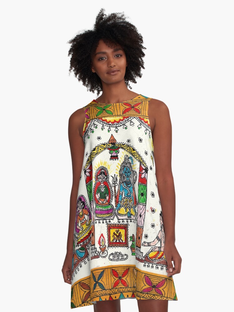 madhubani painting dress