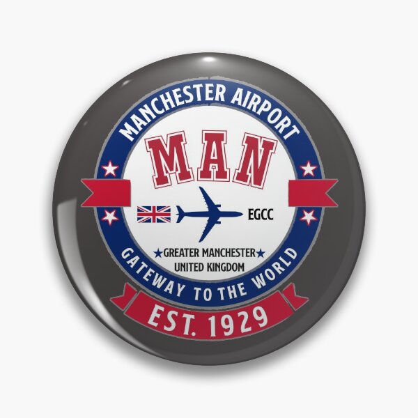 Item preview, MAN International Airport UK - Modern Vintage Style designed and sold by FouDeeziner.