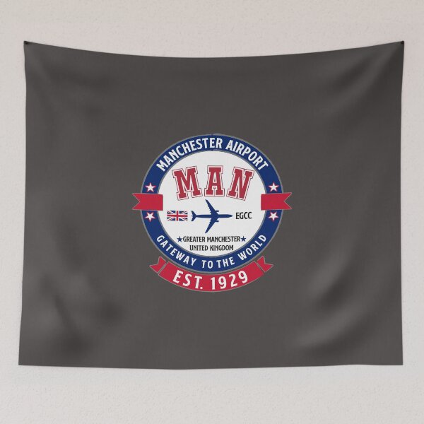 Item preview, MAN International Airport UK - Modern Vintage Style designed and sold by FouDeeziner.