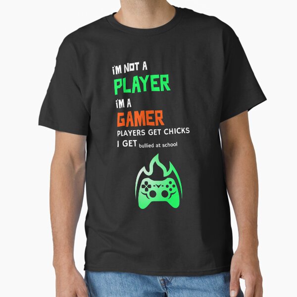 Item preview, I'm Not a Player I'm a Gamer - Oddly Specific T-Shirts designed and sold by SocialStreet.