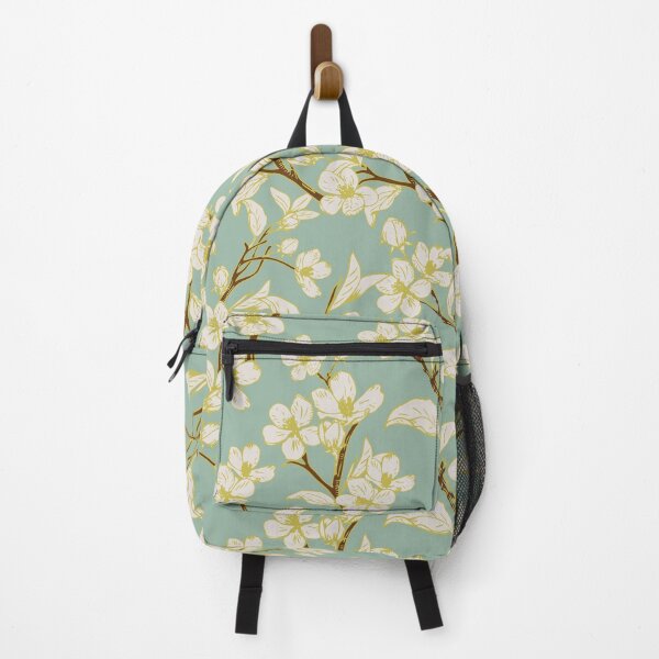 Item preview, Green and Yellow floral print pattern designed and sold by RSDigitalPrintDesign.