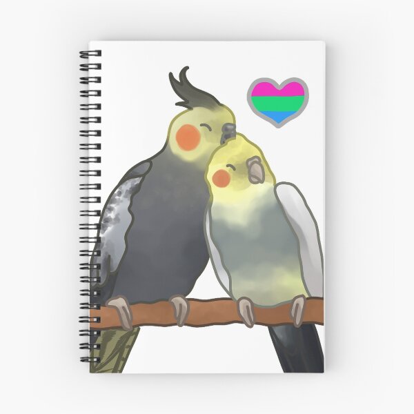 Item preview, Polysexual Cuddling Cockatiels designed and sold by AdoraBirdArt.
