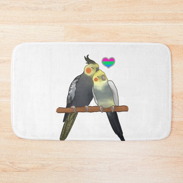 Item preview, Polysexual Cuddling Cockatiels designed and sold by AdoraBirdArt.