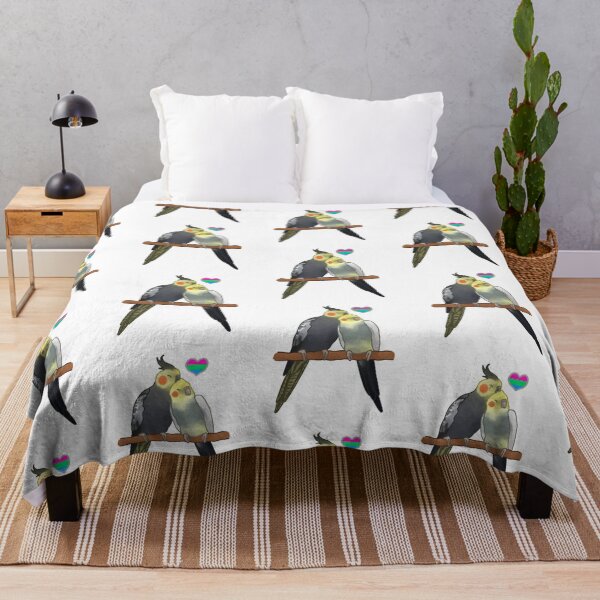 Item preview, Polysexual Cuddling Cockatiels designed and sold by AdoraBirdArt.