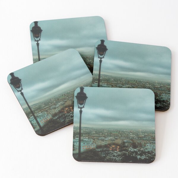 Item preview, Nublada mañana de Navidad en París desde la colina de Montmartre designed and sold by cinemadnesshirt.