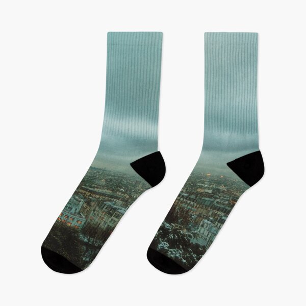 Item preview, Cloudy Christmas morning in Paris from the hill of Montmartre designed and sold by cinemadnesshirt.