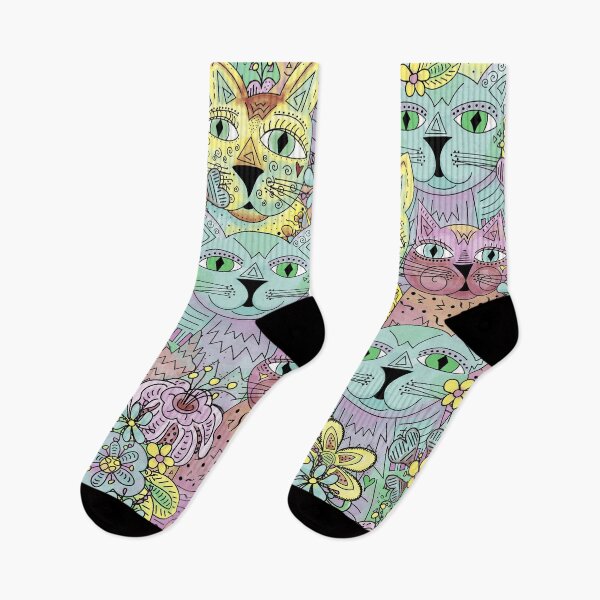 Item preview, All the cats. Funky cat collage. designed and sold by LaBellCreative.
