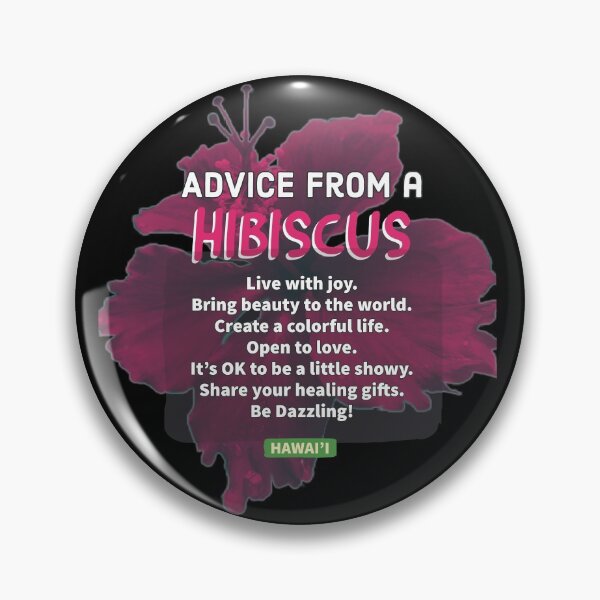 Item preview, Advice from a Hibiscus in black background designed and sold by GiganticSale.