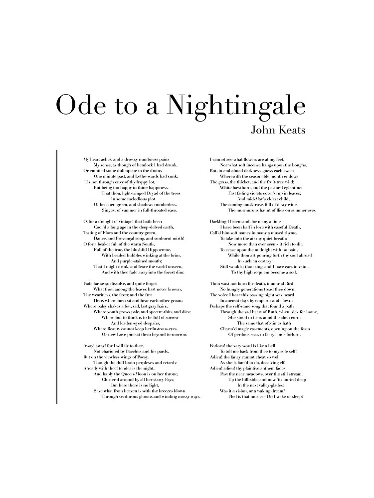 john keats ode to a nightingale